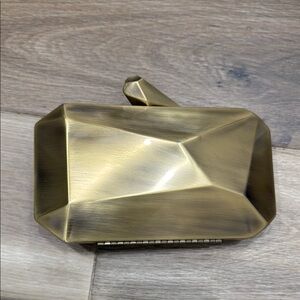 Geometric Gold Clutch